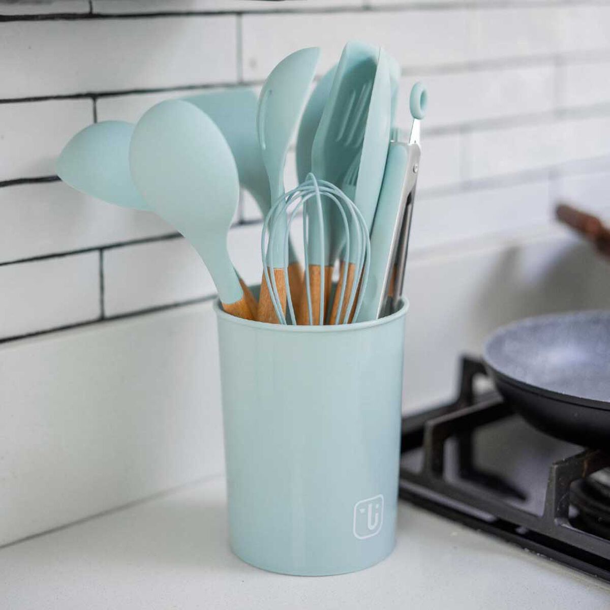 Set 12 Utensilios de Cocina Silicona Simplit Calipso