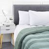 Plumón Coral Estampado Sherpa Casanova 2 Plazas Menta