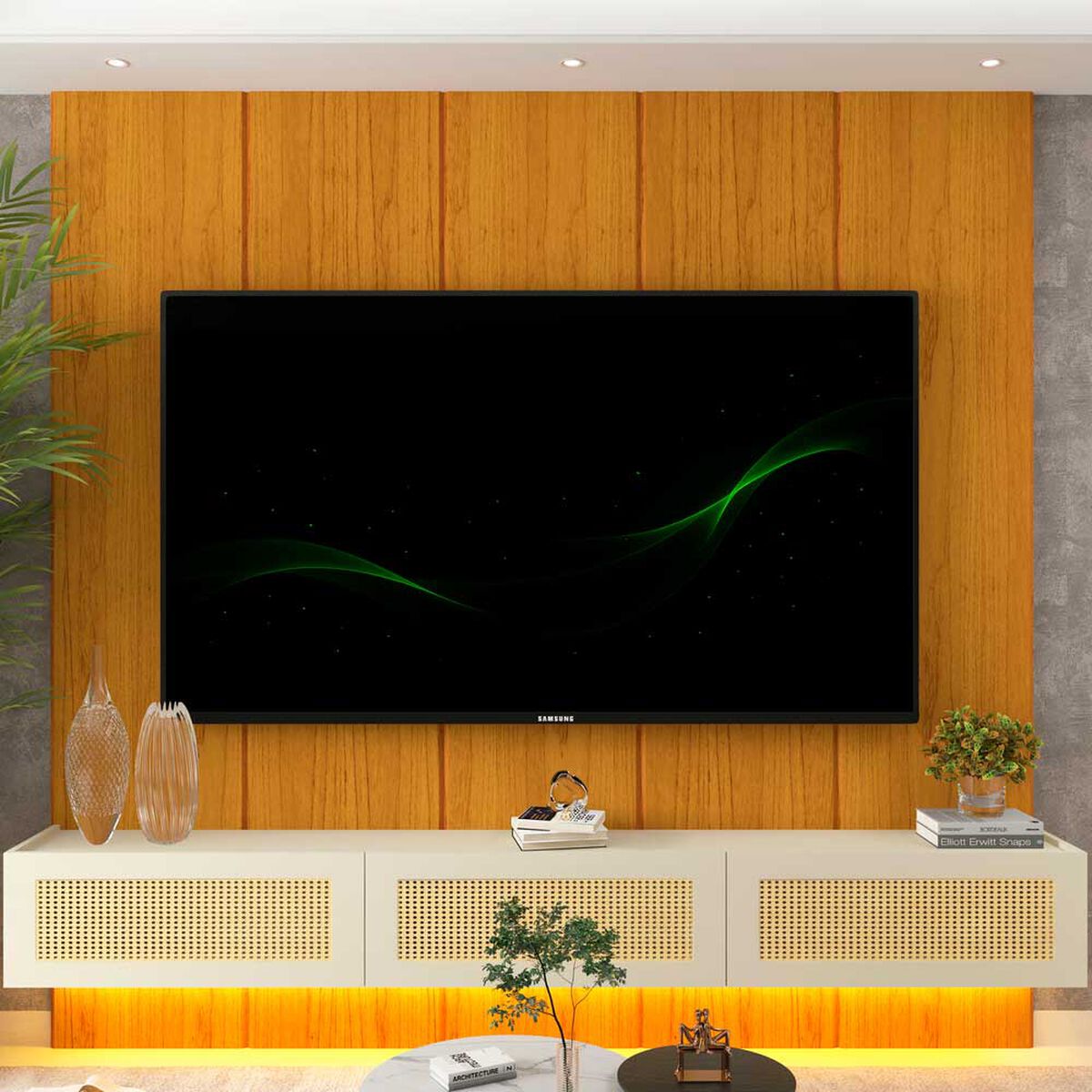 Home Decocasa Realce Native hasta 85" Natural Off White