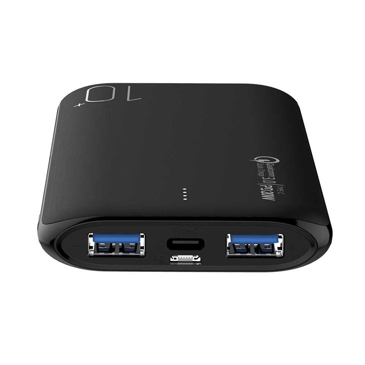 Batería Externa Portátil Dusted 10000mAh Carga Rápida Negro