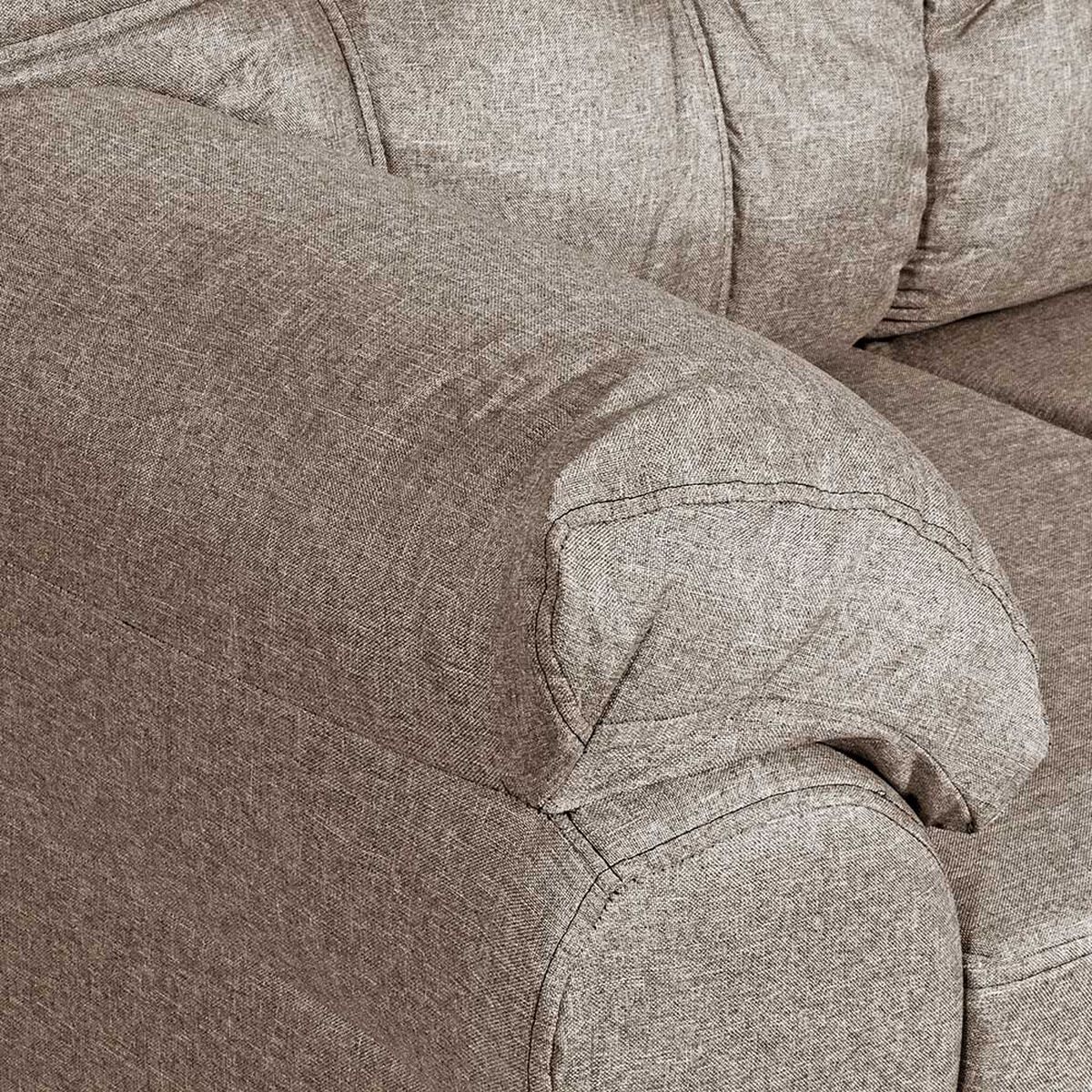 Juego de Living Deco Outlet Polonia Sofá 3 Cuerpos + Dos Sillones 1 Cuerpo Beige