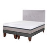 Cama Europea CIC Base Dividida King Balance + Respaldo Ganges