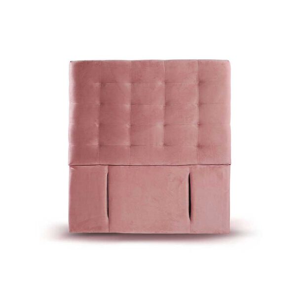 Respaldo Latam Home 1 Plaza Napoles Tela Velvet Palo Rosa