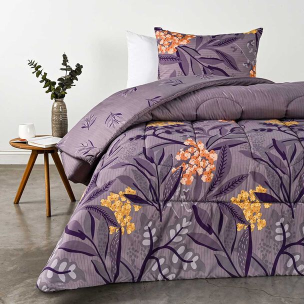 Plumón American Family 1,5 Plazas Lavanda Morado