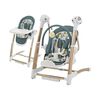 Silla de Comer y  Columpio Mecedor Lujoso Lubabycas Verde