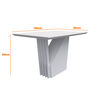 Juego de Comedor VekkaHome Vezna 4 Sillas Beige
