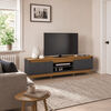 Rack TV Exit Texas hasta 70" Roble Grafito