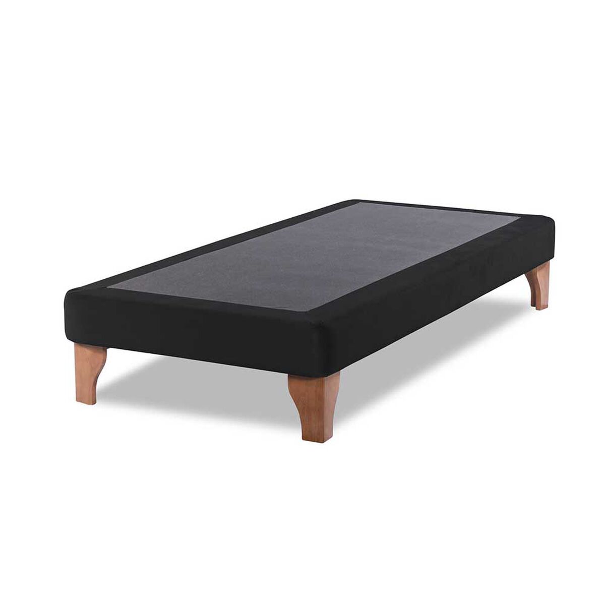 Base Europea Latam Home 1 Plaza Tela Velvet Negro