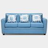 Juego de Living Almore Alemania Sof&aacute; 3 Cuerpos + Dos Sillones 1 Cuerpo Azul