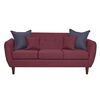 Sof&aacute; Black Factory Huevito 3 Cuerpos Burdeo