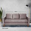 Sofá Latam Home Venecia 3 Cuerpos Gris