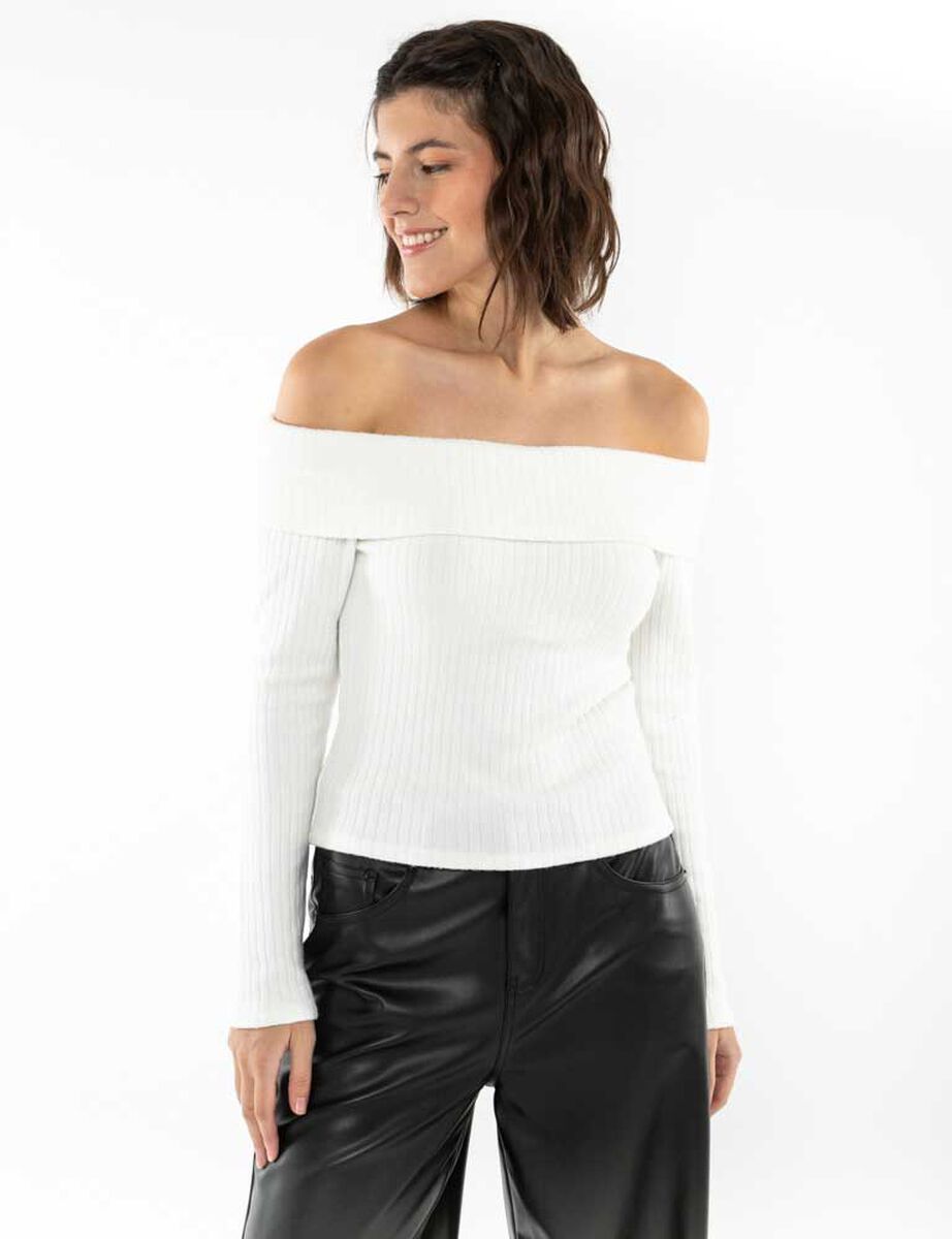 Sweater Bardot Mujer Icono