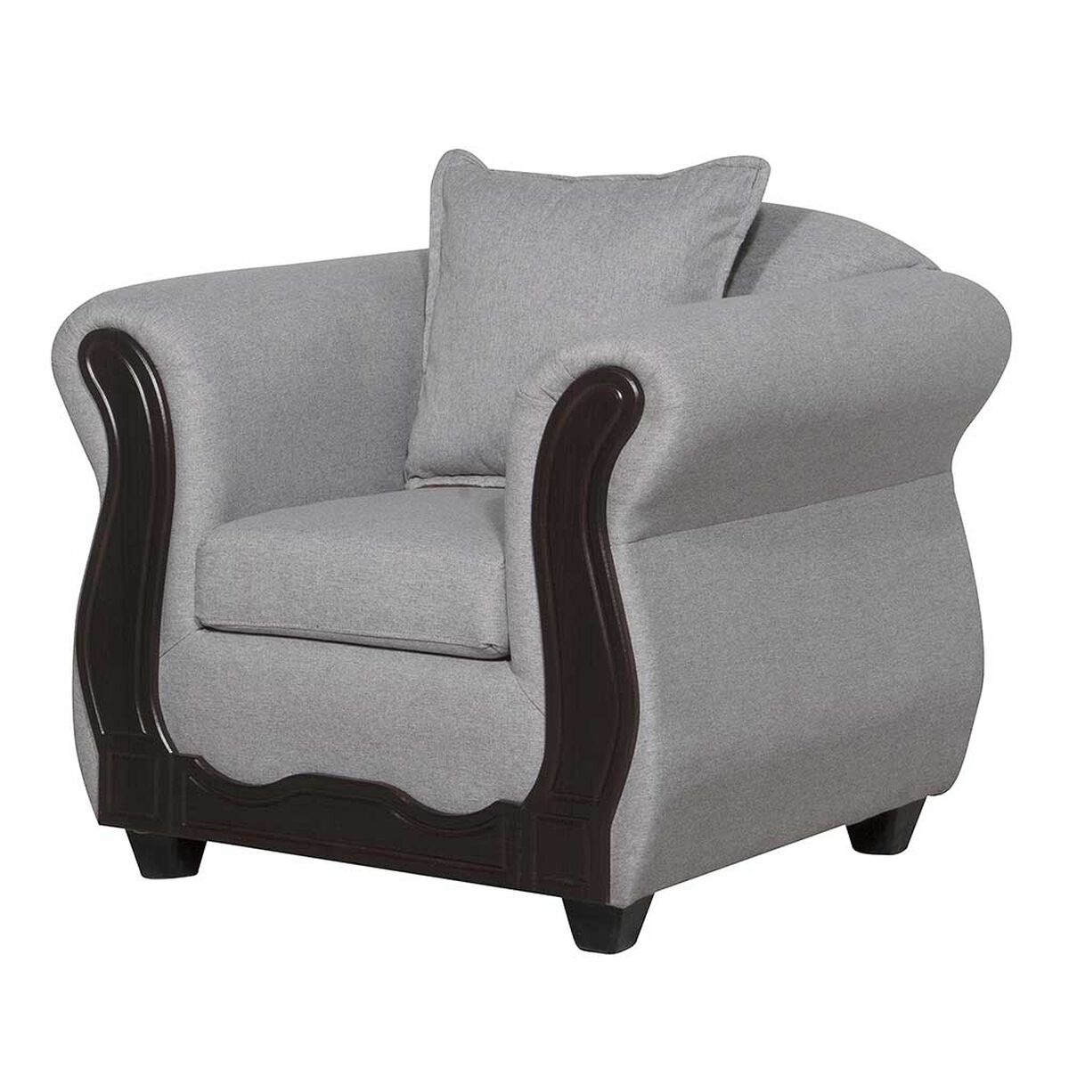 Juego de Living Black Factory Barcelona Sofá 3 Cuerpos + Dos Sillones 1 Cuerpo Crema