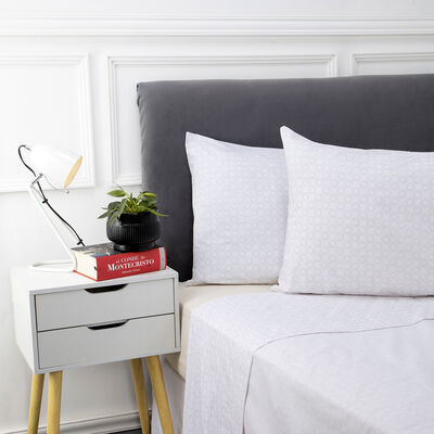 Imagen 2 del producto Juego de Sábanas Casanova 144 Hilos 1.5 Plazas Fred, Kaz, Lara, Leaves, Square