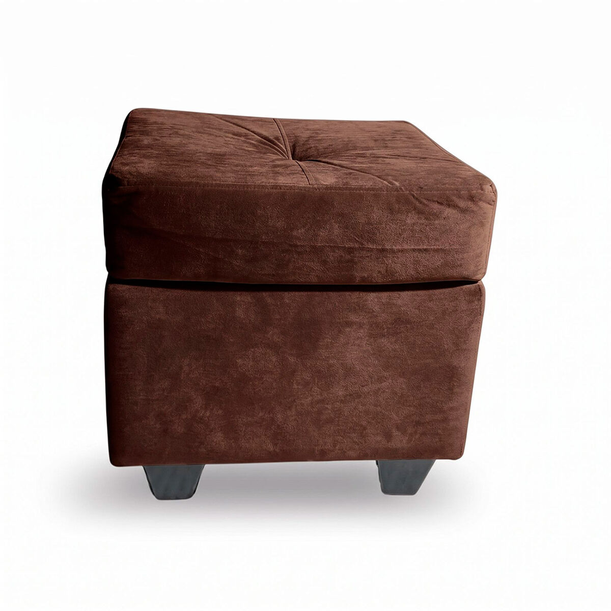 Sof&aacute; Muebles MPR Boston 3 Cuerpos + 2 Pouf Caf&eacute;