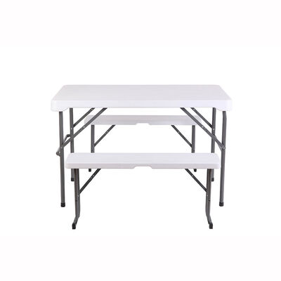 Imagen 1 del producto Set Mesa + 2 Bancos Plegables Northwest Blanco
