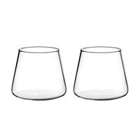 Set 2 Vasos de Vidrio Estilo Japonés Simplit 320 ml