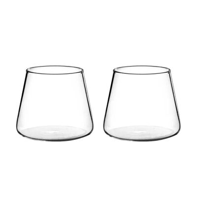 Imagen 1 del producto Set 2 Vasos de Vidrio Estilo Japonés Simplit 320 ml