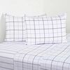 Juego de S&aacute;banas Elements & Co 200 Hilos King Squard Blanco