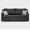 Juego de Living Almore Noruega Sofá 3 Cuerpos + Dos Sillones 1 Cuerpo Negro