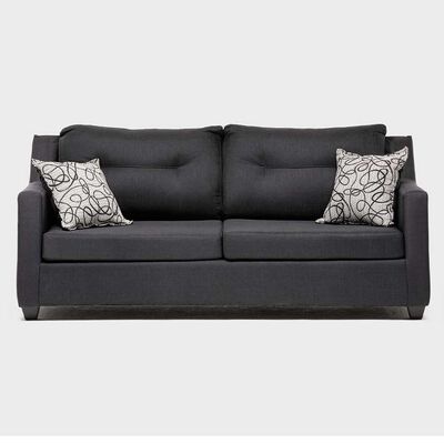 Imagen 2 del producto Juego de Living Almore Noruega Sofá 3 Cuerpos + Dos Sillones 1 Cuerpo Negro