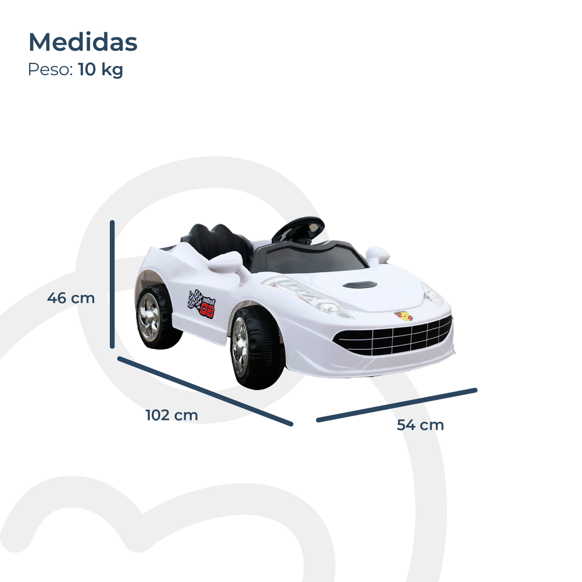 Auto a Batería Blanco Bebesit