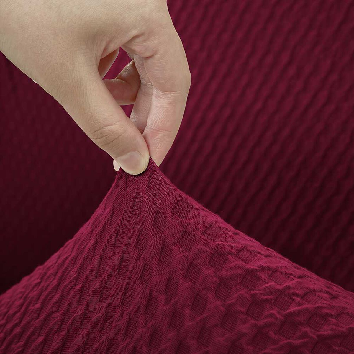 Funda para Sofá Modalfo Impermeable Burdeo 2 Cuerpos