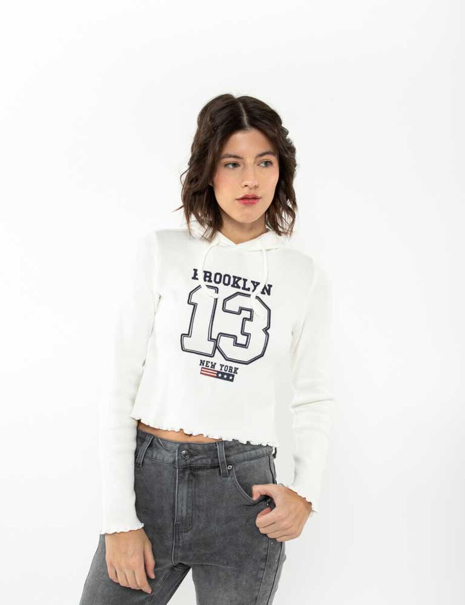 Polerón Crop Mujer Icono