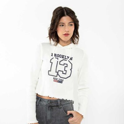 Polerón Crop Mujer Icono