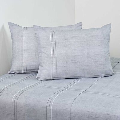 Imagen 1 del producto Juego de Sábanas American Family 2 Plazas Cuadra 144 Hilos Gris