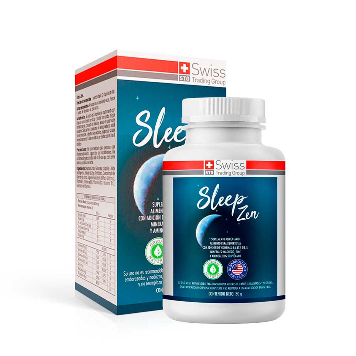 Sleep Zen 60 C&aacute;psulas Naturales Contra el Insomnio 1 Mes