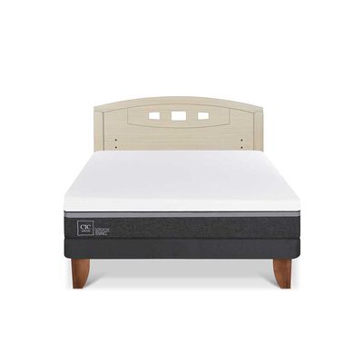 Cama Europea CIC 2 Plazas Ortopedic Advance + Respaldo Gales Alpino
