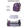Mochila Maternal 3 en 1 con Cunita Lubabycas Gris