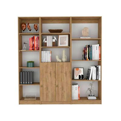 Imagen 2 del producto Estante 45 cm + Estante 2 Puertas + Estante 4 Repisas TuHome Home Macadamia