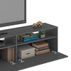 Rack TV Vekkahome Grafitte Hasta 75" Gris