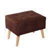 Pouf Latam Home Niza Cuero Kentucky Café Moro