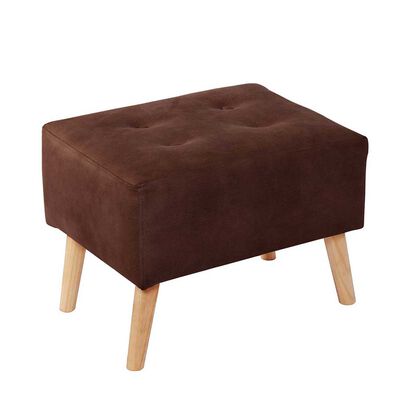 Pouf Latam Home Niza Cuero Kentucky Café Moro