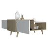 Mesa de Centro TuHome Bora Rovere/Blanco Marquez