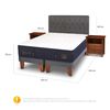 Cama Europea CIC Base Dividida King S&uacute;per Premium + Respaldo + Veladores