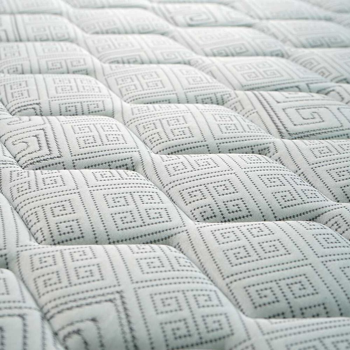 Cama Europea Celta 2 Plazas Alba White + Respaldo + 2 Veladores