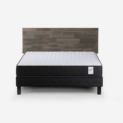 Imagen 2 del producto Cama Europea Rosen 2 Plazas Wave  + Respaldo Tabor Grafito