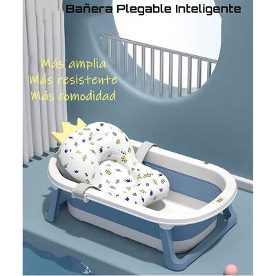 Imagen 2 del producto Bañera Plegable con Termómetro Cojin y más Accesorios Rosada