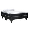 Cama Europea Celta Black Soul King + 2 Almohadas Cotton 50 x 90 cm