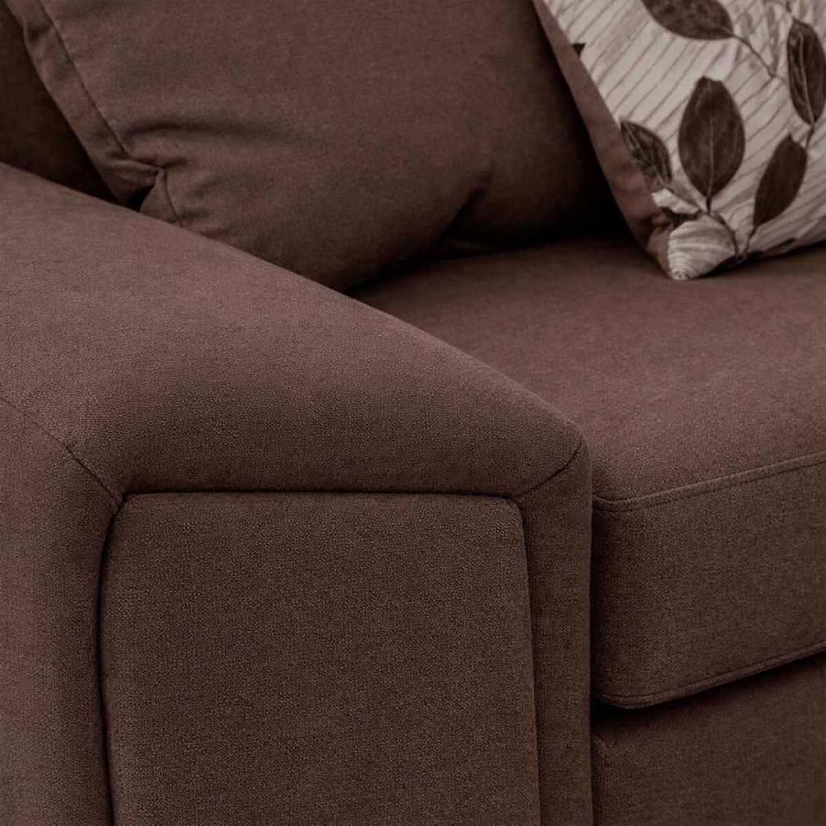 Juego de Living Elegant Detail New Houston 3-2-1 Cuerpos Caf&eacute;