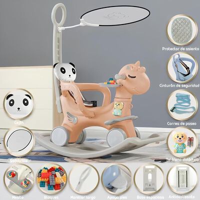 Imagen 2 del producto Correpasillo Caballito Rosado LuBabycas