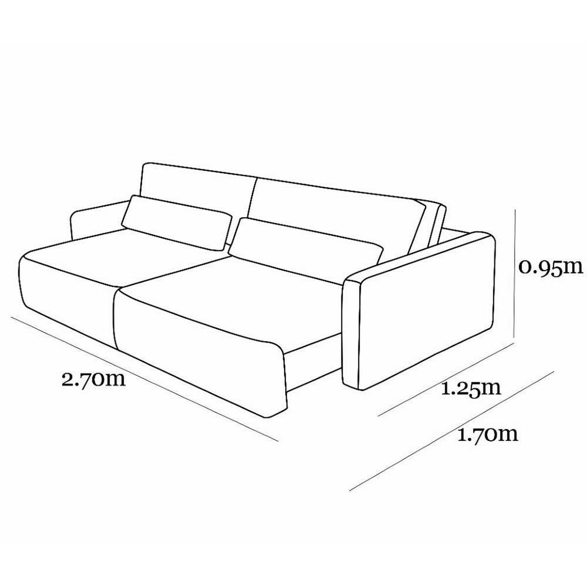 Sofá Amuv Siena 3 Cuerpos Beige