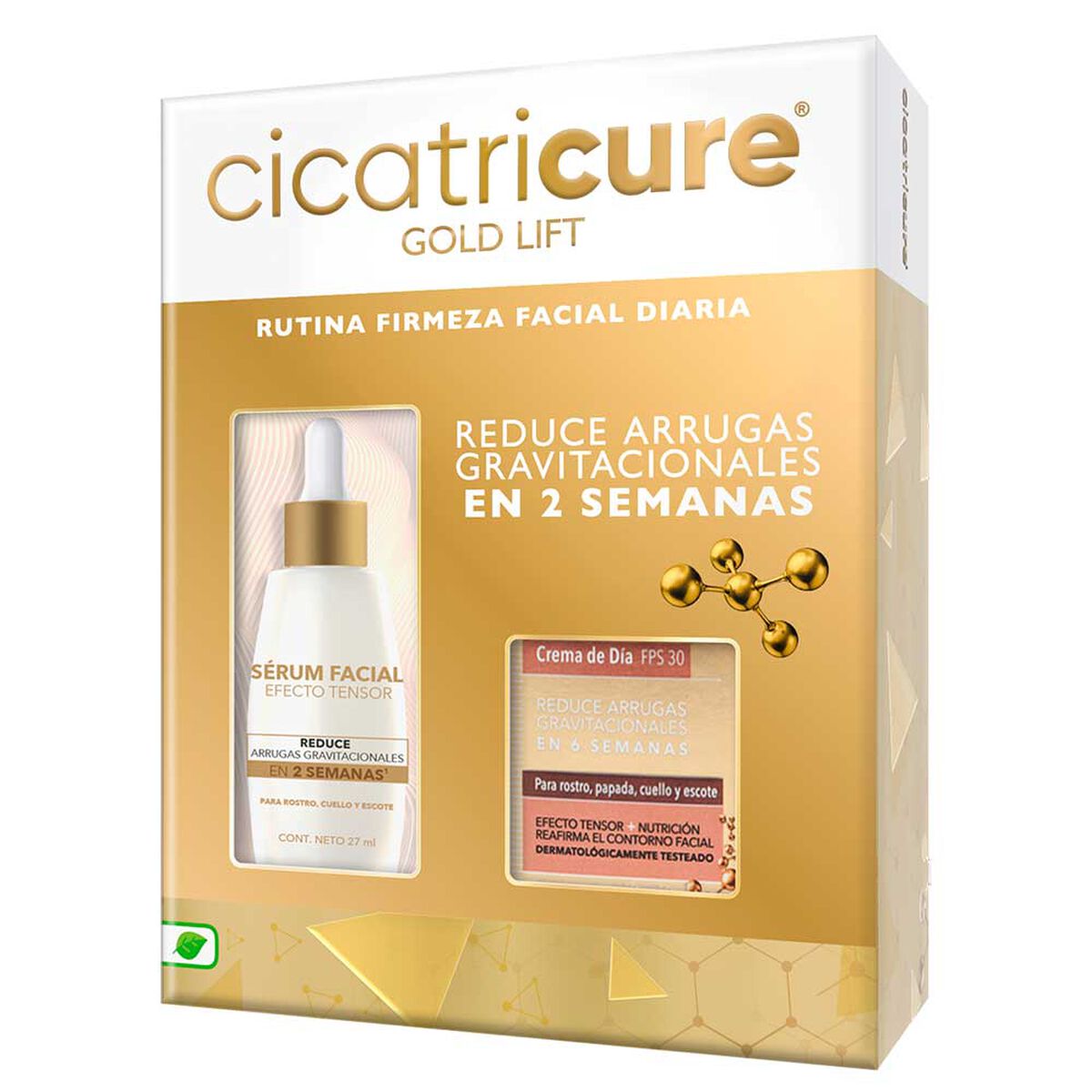 Pack Cicatricure Crema Gold Lift De Día + Serum Efecto Lifting