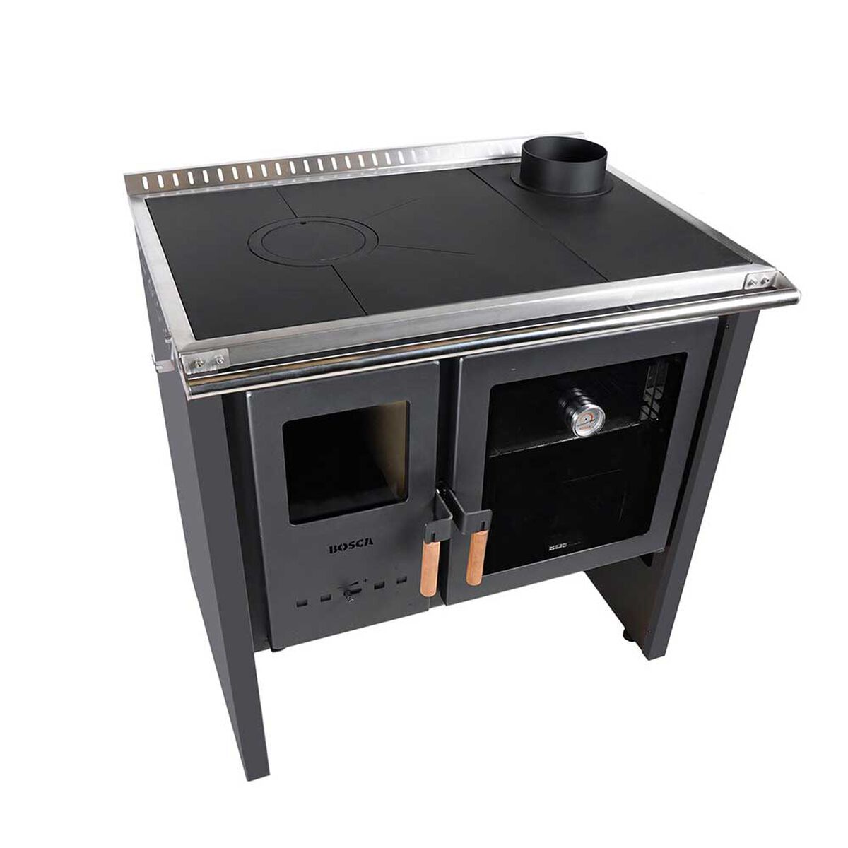 Cocina a Le&ntilde;a Bosca Hestia 90 Charcoal