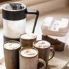 Pack Cafetera Francesa + Espumador 4 en 1 Simplit Negro Blanco