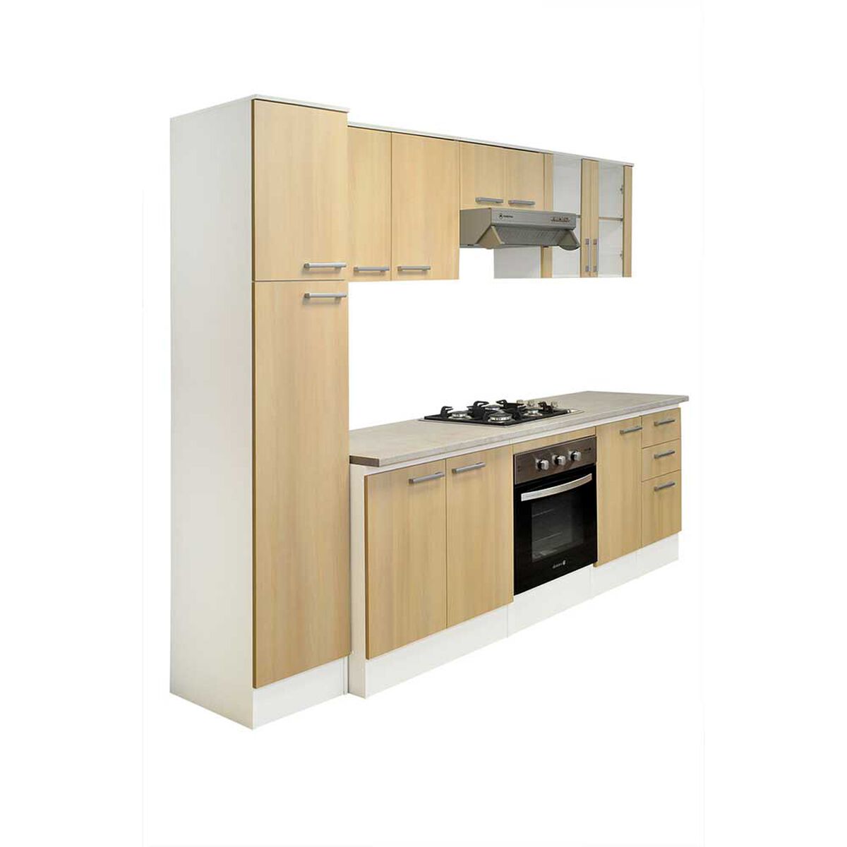 Kit Cocina Mobikit Lonquimay 1 Caj&oacute;n 5 Puertas Acacia